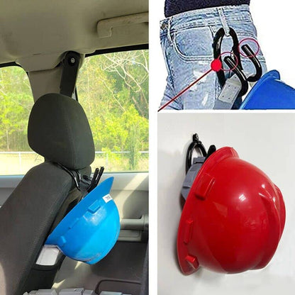 AUXPhome Hard Hat Rack Hard Hat Holder Storage Hanger Hard Hat Wall Mount Hard Hat Organizer Hard Hat Display - No Hard Hat -2/PK - Screws Included