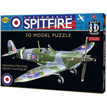 Cheatwell Games 02484 BYO 3D Puzzle Spitfire, Different