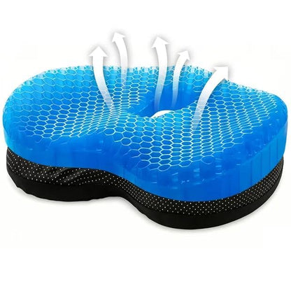 zxevg Honeycomb Gel Seat Cushion Non-Slip Breathable