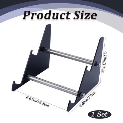 CRASPIRE Acrylic Keyboard Display Stand 2-Tier Portable Keyboard Display Shelf Black Display Keyboard Holder Removable Keyboard Storage Holder for