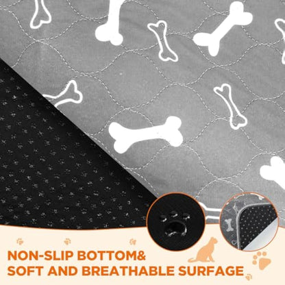 Baodan Puppy Pads Washable, 2 Pack Reusable Puppy Training Pads, Super Absorbent Waterproof Dog Mat Pee Pads for Dogs, Fast Drying Training Pads for Home, Car, Travel - 120x90 cm