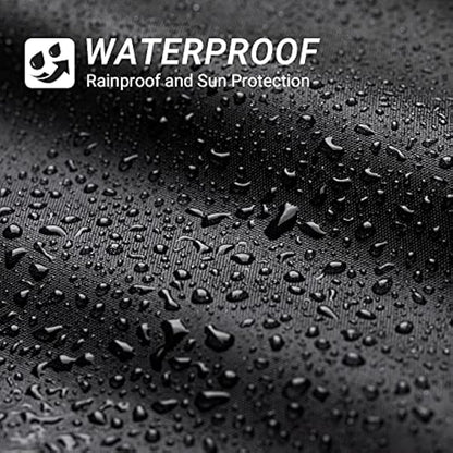 Favoto Motorbike Cover Waterproof Motorcycle Cover Outdoor Oxford Fabric XXL Indoor UV Protection Dustproof Windproof for Outside Storage Scooter Cycle Moped Cover 245 x 105 x 125 cm