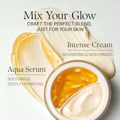 d'alba Italian White Truffle Double Serum & Cream, Vegan Skincare, 2-in-1 Face Moisturizer, Vegan Collagen, Skin Firming and Tightening, Suitable for All Skin Types (2.46 oz / 70g)