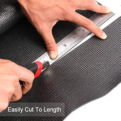 CASOMAN Professional Tool Box Drawer Liner 18 inch x 24 feet, Non-Slip Foam Rubber Mat - Adjustable Thick Cabinet Liners