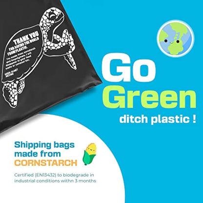 Compostable Mailing Bags,Biodegradable Mailing Bags,Eco Friendly Mailers 10 x 14" (25.5 x 35.5 cm) |50PK|