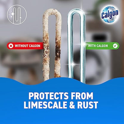 Calgon 4-in-1 Washing Machine Cleaner and Water Softener Tablets, Removes Limescale & Odours, Deep Clean, Units: 45 Tablets, Size: L Pack (Packaging May Vary)