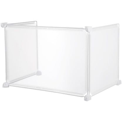 GALPADA Clear Sneeze Guard Board Desktop Area Dividing Board for Desk Partition Portable Countertop Barrier with Stable Base for Office Cashier