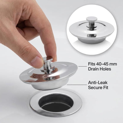 Universal Bath Plug Replacement, Drain Stopper for 40-45mm Holes, Bath Plugs, Bathtub, Kitchen, Sink Stopper
