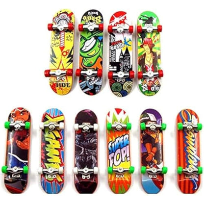 Sipobuy Mini Skateboard Toy Deck Truck Finger Board Skate Park Boy Kid Children Gift Random 6pcs