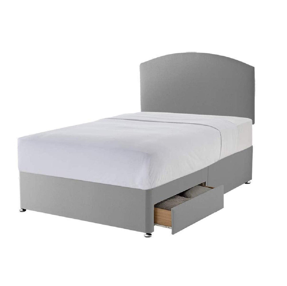 Silentnight Selene Upholstered Headboard, Slate Grey Fabric, Super King