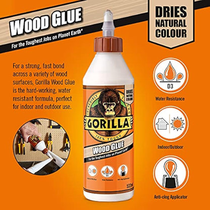 Gorilla 5044360 Glue Wood Glue 1L