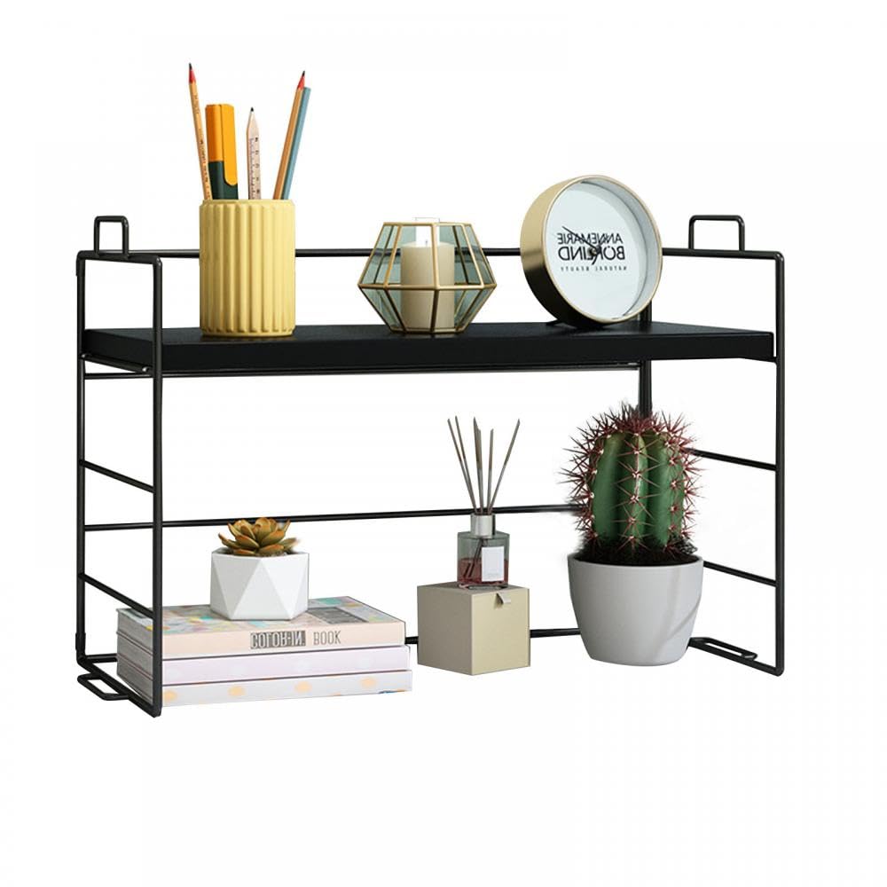 Gelory Desk Shelf Organiser Desktop Bookcase Storage for Home Office