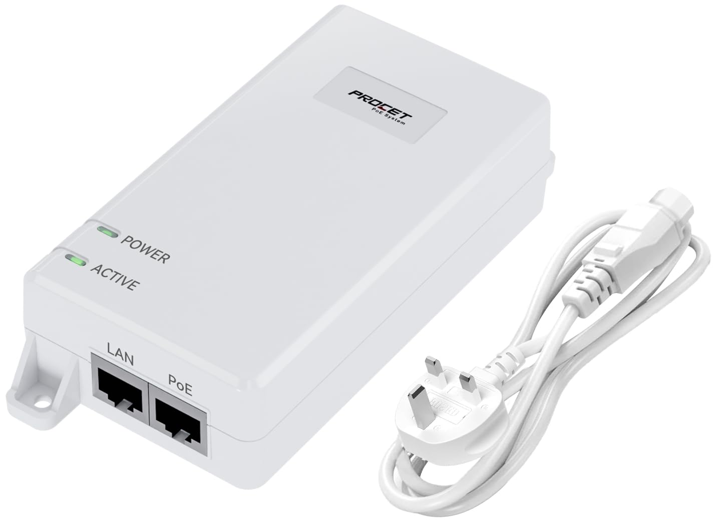 PROCET Gigabit PoE Injector 60W IEEE802.3BT Standard Compliance for eero PoE 6/UniFi U6 Enterprise, U7 Pro XGS, E7 Campus, Wireless AP, UniFi G5/G6