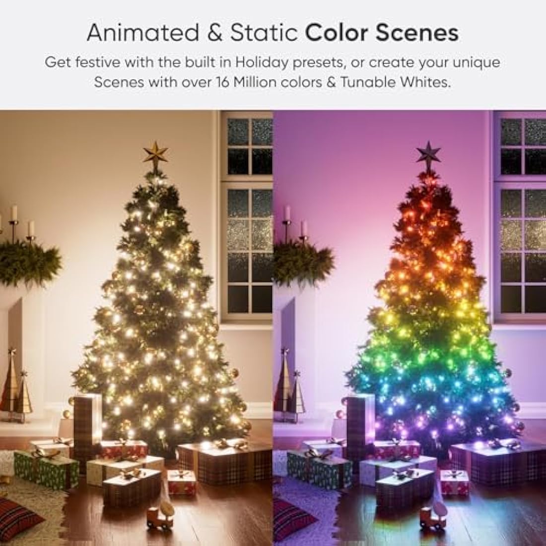 Nanoleaf Matter Essentials 20M RGB LED Smart String Holiday Lights - Thread & Wi-Fi, Matter Over Thread, Bluetooth Colour Changing LED String Light, Works with Google Apple, Room Decor & Gaming