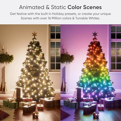 Nanoleaf Matter Essentials 20M RGB LED Smart String Holiday Lights - Thread & Wi-Fi, Matter Over Thread, Bluetooth Colour Changing LED String Light, Works with Google Apple, Room Decor & Gaming