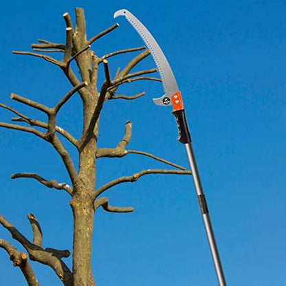 Walensee Pole Saws for Tree Trimming 426cm Lightweight Manual Stainless Steel Extension High Pole Pruning Pole Saw with Blade for Trimmer Branches Pole Cutter Pole Pruner at Forestry Yard Garden Patio