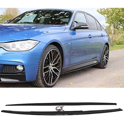 Trade Vehicle Parts BM5187 Side Skirts Extension MP Style Gloss Black