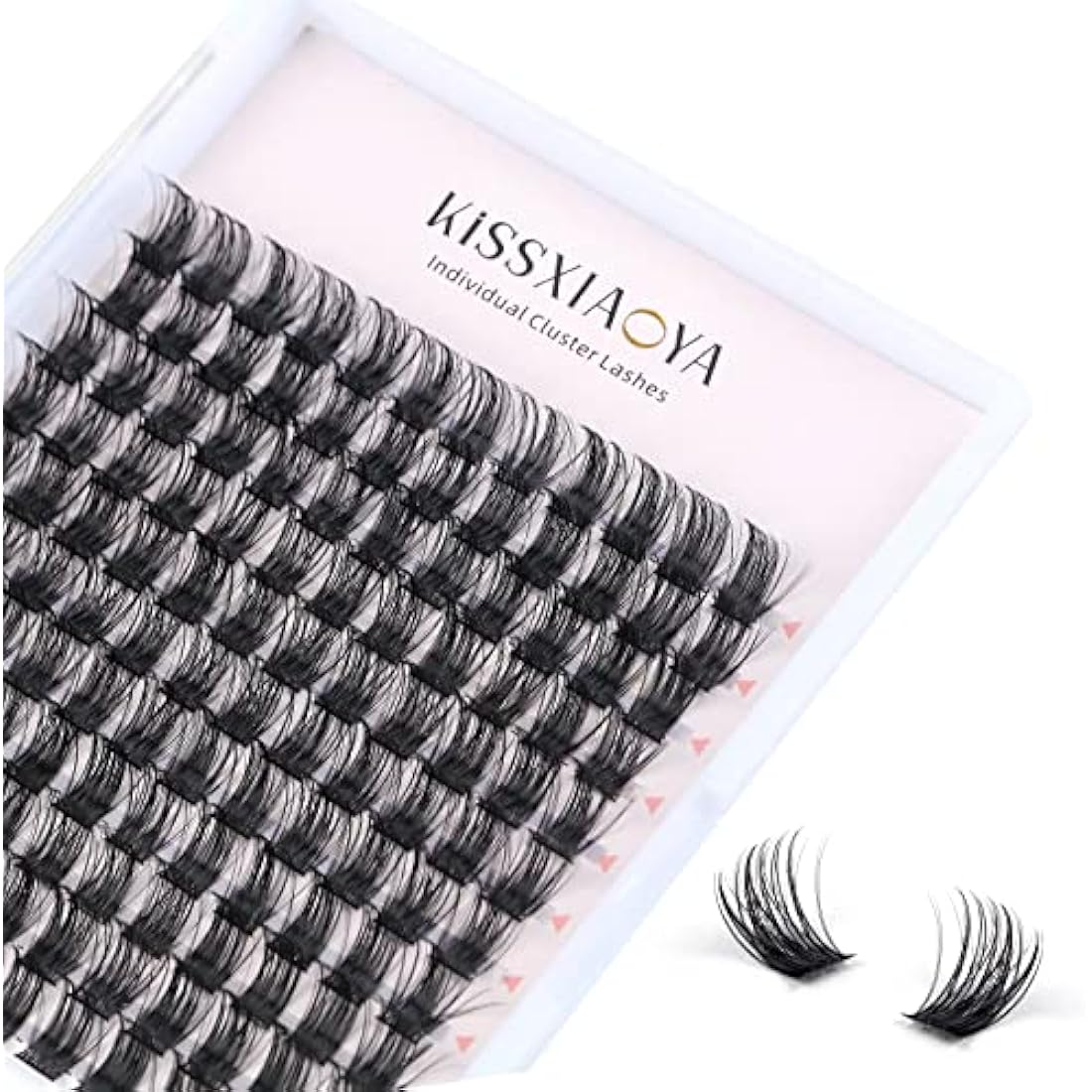 Cluster Lashes Extensions, 144Pcs Individual Clusters Lashes D Curl 15mm, Wide Stem Cluster Eyelashes Soft Natural False Eyelashes DIY Eyelash Extension At Home (15mm, 144P D Curl)