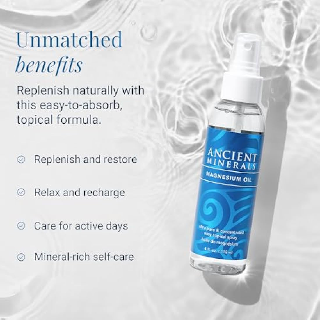 Ancient 237ml Minerals Magnesium Oil