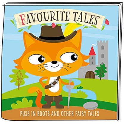 tonies Audio Character for Toniebox, Puss in Boots and Other Fairy Tales, 5 Magical Fairytale Stories for Use with Toniebox Music Player for Kids (Sold Separately)