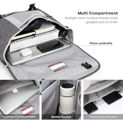 OIWAS Messenger Bags for Men Waterproof Satchel Shoulder Crossbody Man Bag Fits up to 15.6 Inch Laptop for School,Travel,Work