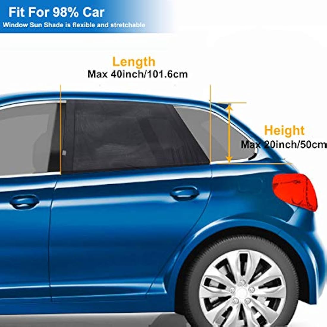 Goosky Window Shades for Baby, Sun Shades for Kids, UV Protection for Adults, Pets - Car Blinds Fits Most Vehicles (2 Pack)