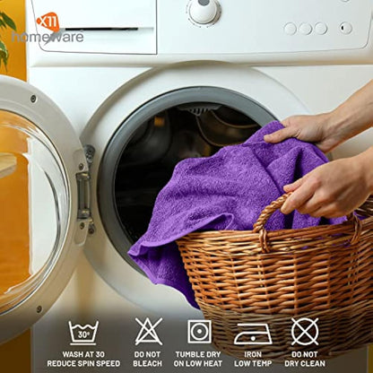 Bath Towels Pack of 4 Egyptian Cotton Towel Set Highly Absorbent Soft Bathroom Towels Set of 4 Ring Spun Cotton Quick Dry Large Towels (Aubergine)