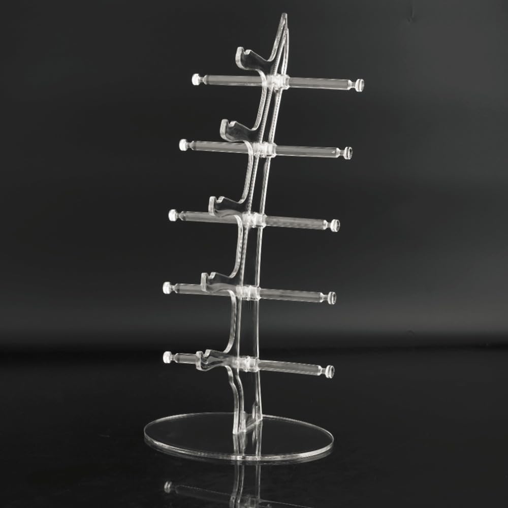 POFET Sunglasses Glasses Acrylic Crystal Clear Display Retail Show Stand Holder Rack Glasses Display Stand