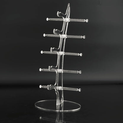 POFET Sunglasses Glasses Acrylic Crystal Clear Display Retail Show Stand Holder Rack Glasses Display Stand