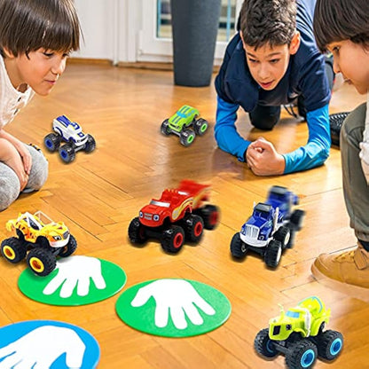VI AI The Monster Machines - Truck Vehicles Toys Gifts - Scooters Car for Kids (6 pcs)