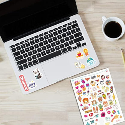 colortouch Sticker Set - 2500+ Pcs Monthly, Weekly, Daily Stickers - 32 Sheets Journal Sitckers Album for Planner, Organizer, Calendar, Album, Journal, Daily, Notebook, Bullet Journal, Homework