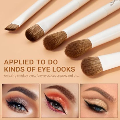 Jessup Makeup Brushes 14Pcs Make up Brushes Premium Synthetic Makeup Brush Set for Contour Concealer Foundation Eye Shadow Blending Liner Powder Blush Light Grey T329