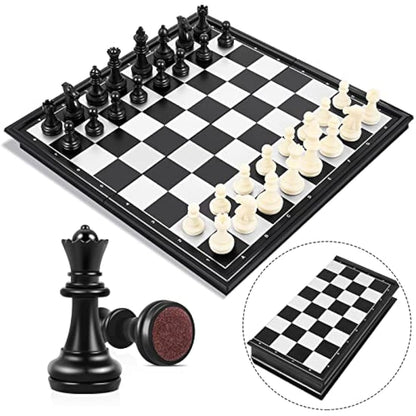 Peradix Chess Board Set Game -Travel Magnetic Chess Piece Set with Chess Folding/Portable Storage Board-Traditional Strategy Game for Kids/Children/Adults