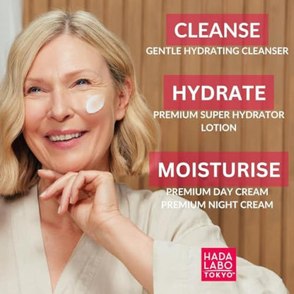 Hada Labo Tokyo - Premium Facial Sheet Masks with Super Hyaluronic Acid, For All Skin Types, (Pack of 10)