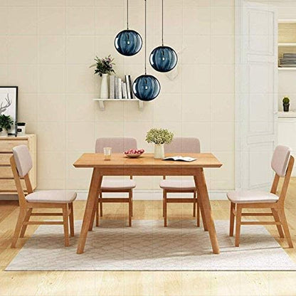 LFsem 3 Lights Pendant Lighting Fixture with 15cm Glass Globe Lampshades, E14 Gold Metal Fittings, Height Adjustable Ceiling Pendant Light for Dining Room Over The Table and Kitchen Island (Blue)