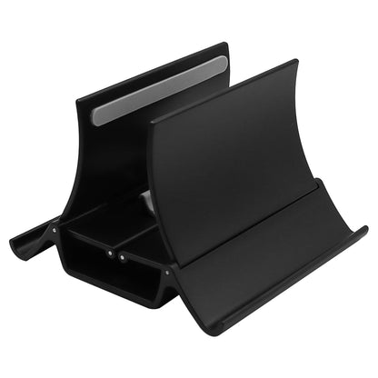 Sarini Vertical Laptop Stand Vertical Automatic Gravity Lock Clamping Range 0-38 mm for MacBook Air/Pro Dell Lenovo Thinkpad Notebook iPad Laptop