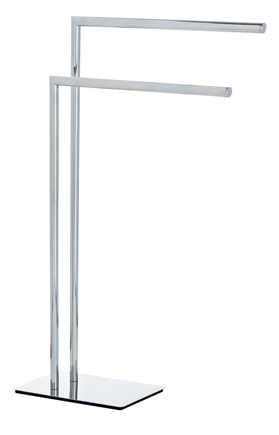 WENKO 18563100 Towel Stand Recco - Clothes Stand, 2 arms, Steel, 48 x 80.5 x 20 cm, Chrome