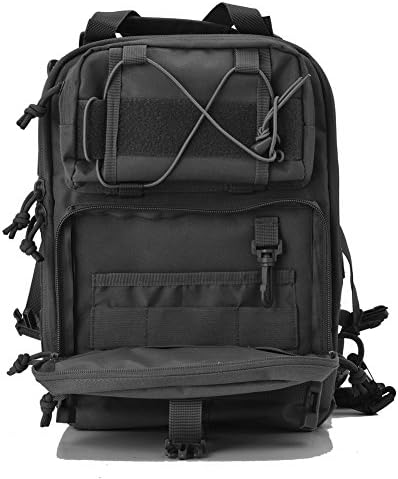 Gowara Gear Tactical Sling Bag Pack Military Rover Shoulder Sling Backpack (Black)