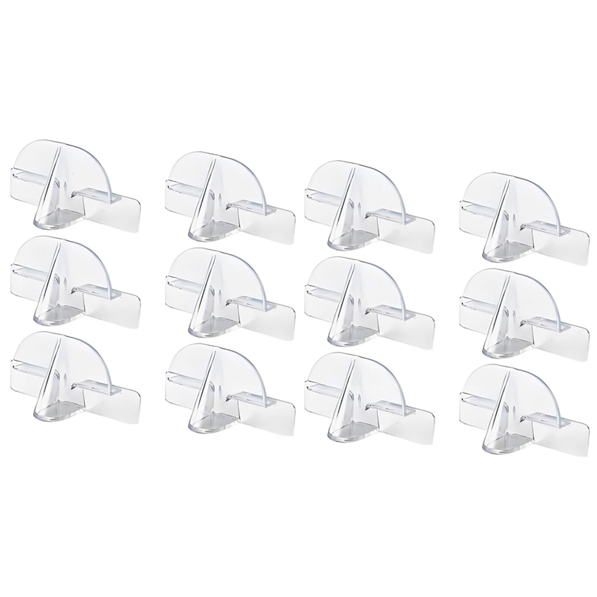 ARFUKA Acrylic Wall Sunglasses Organizer Glasses Holder for Multiple Eyeglasses, Sunglasses - Office & Home Decor Display Rack Pack of 12
