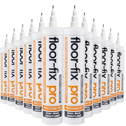 Floor-Fix Pro All in One Micro Precision Injector Kit, For Fast Repair of Loose/Hollow & Creaky Tiles, Wood, LVT & Laminate. Includes a Reusable Syringe Adapter With Anti-Clog "Wire in Cap" Technology