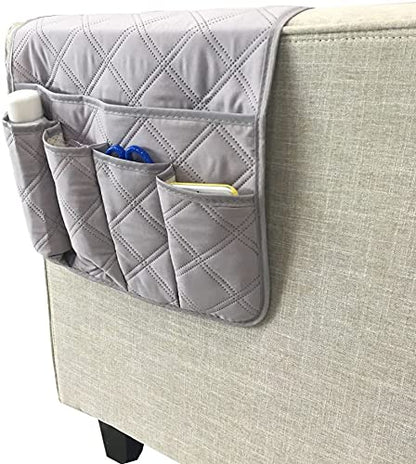 Bkrdty Armrest Storage Organizer Anti-Slip Sofa Couch Chair Armrest Organizer 90 * 33cm 5 pockets Couch Chair Organizer Holder for TV Remote Control