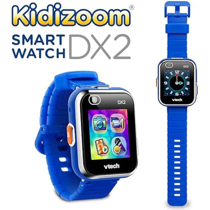 VTech Kidizoom Smart Watch DX2, Blue Watch for Kids with Games, Camera for Photos & Videos, Colour Screen, Photo Effects & More, for Infants aged 4, 5, 6, 7 + years