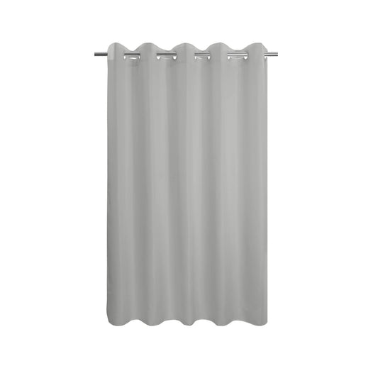 River Dream Grey Shower Curtain No Hooks, Soft Microfiber & Waterproof, 71x74, Fits Most Bathrooms