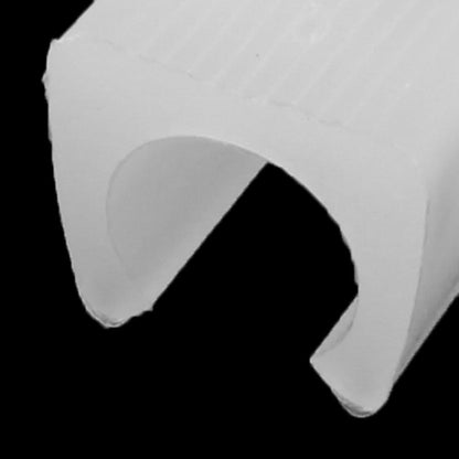 sourcing map Plastic Chair Foot U Shaped Floor Glides Tubing Caps Cover 11mm Dia 20pcs White