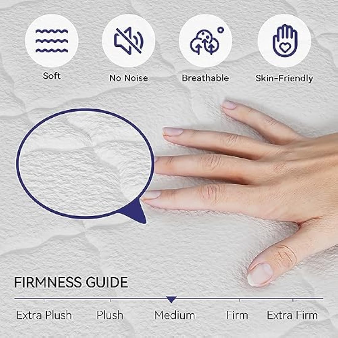 dosleeps Single Mattress 3FT 9-Zone Pocket Sprung Mattress with Memory Foam and Tencel Fabric - Orthopaedic Mattress - Thickness:9.4 Inch,White …