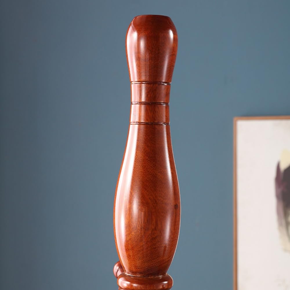 Multibao Sturdy Wooden Coat Rack Stand Vintage Posh Solid Wood 185cm with 9 Hooks Heavy Duty Free standing Hall Coat Hat Clothes Tree Stands for
