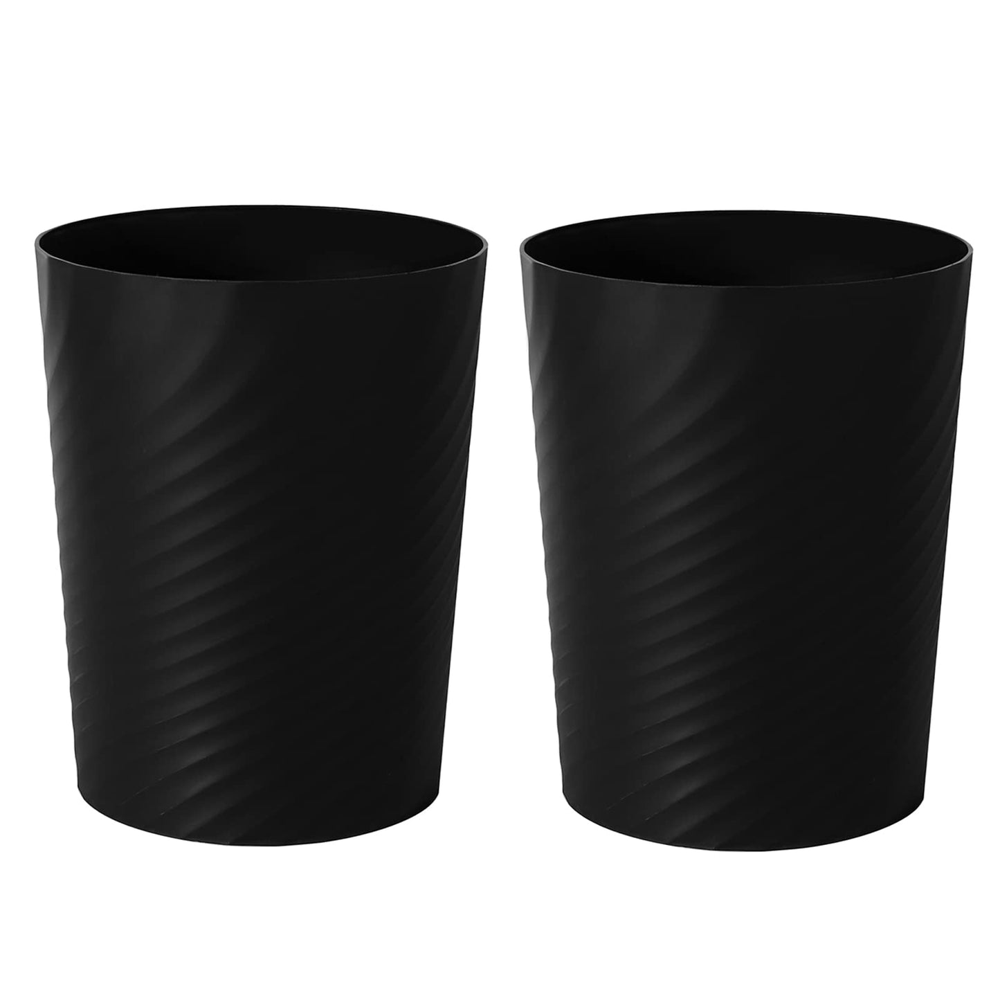 UUJOLY Plastic Small Trash Can Wastebasket, Garbage Container Basket for Bathrooms, Laundry Room, Kitchens, Offices, Kids Rooms, Dorms,