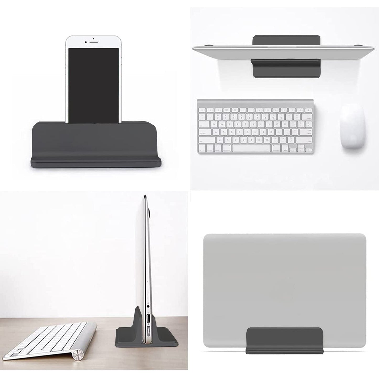 Oranlife Vertical Laptop Stand Holder, Black