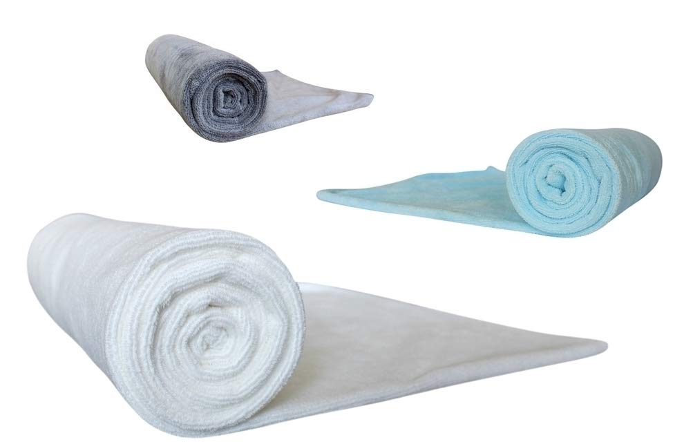 Immaculate Textiles XL Premium Microfibre Hair Drying Towel/Turban/Wrap - 130x65cm (51x25in) - 400GSM : Super Soft, Extra Long