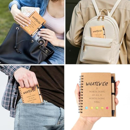 Spiral Notebook,42 Set Thank You Gifts Inspirational Spiral Notebook Portable Prayer Journal Pocket Notepad Employee Appreciation Gifts Bulk Journals Lined Note Pad for Home/School/Office Supplies